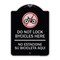 Signmission Do Not Lock Bicycles Here No Estacione Su Bicicleta Aqui Heavy-Gauge Alum, 24" x 18", BS-1824-24148 A-DES-BS-1824-24148 - alternate 1